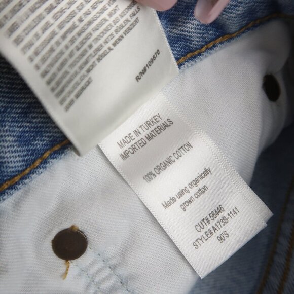 Agolde 90's Crop Jeans in Echo Size 27 - Picture 8 of 13